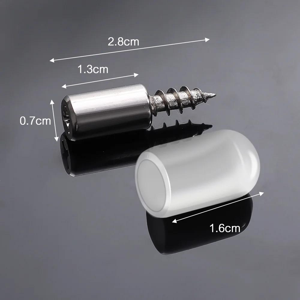 10/100PCS Cross Self-tapping Screw with Rubber Sleeve Cabinet Board Laminate Support Wardrobe Glass Hard Nonslip Partition Nail