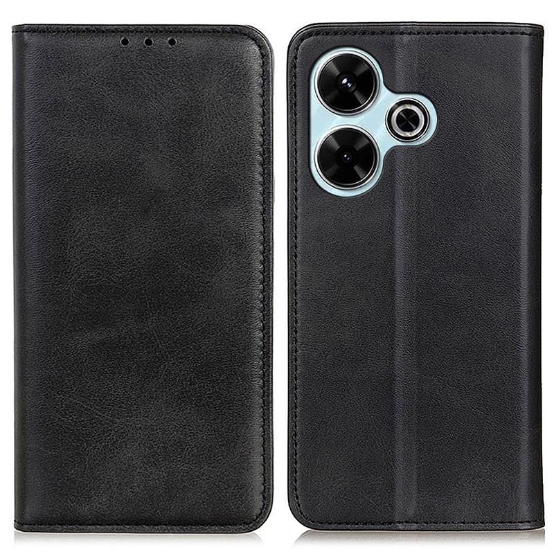 For Xiaomi Redmi 13 5G/13 4G Case Split Leather Phone Cover Stand Hidden Magnetic Adsorption