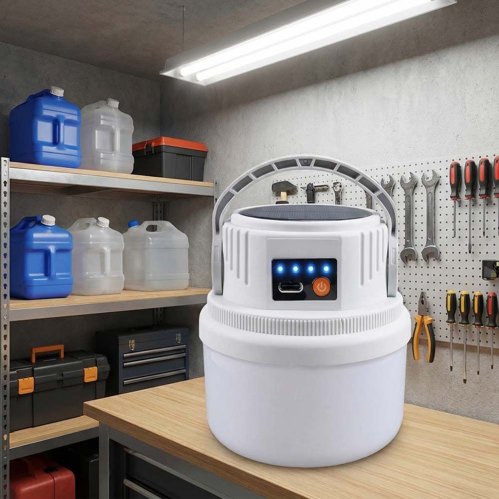 Waterproof LED Solar Camping Light LED Light Rechargeable Light Solar Camping Lights Emergency Use