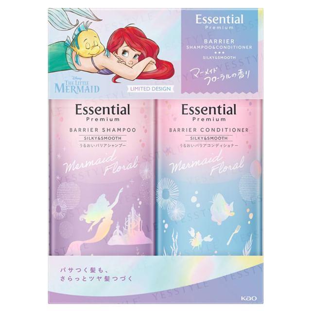 Kao - Disney Princess Ariel Essential Premium Barrier Silky & Smooth Shampoo & Conditioner Set 1 set