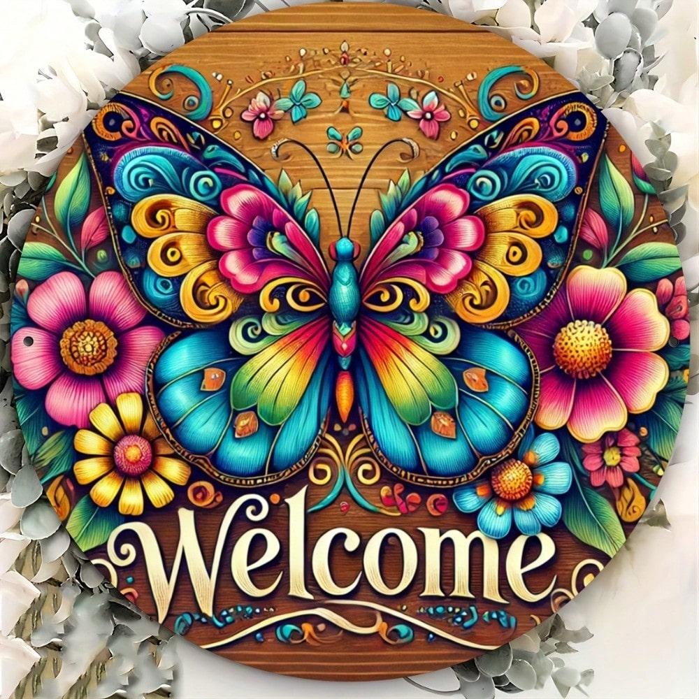 

2D Flat Metal Sign Hanging Home Decor Accessories Wall Art Tin Plate
