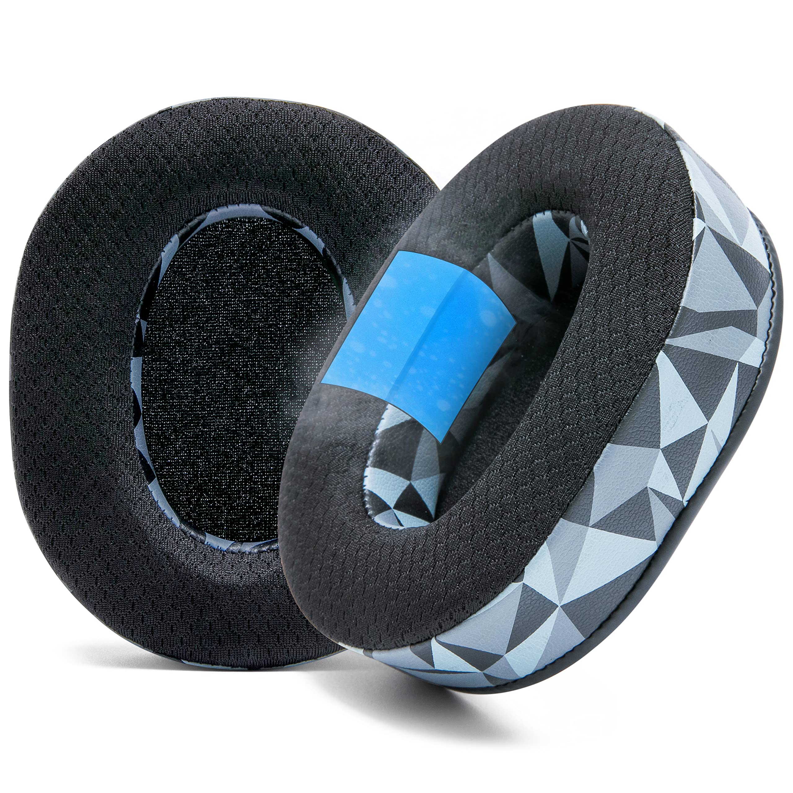 

WC Freeze Blackshark Cooling Gel Ear Pads for Razer Blackshark V2 V2 Pro Fit 2023 by Wicked Cushion Improved Thickness and Sound Isolation Geo Grey -
