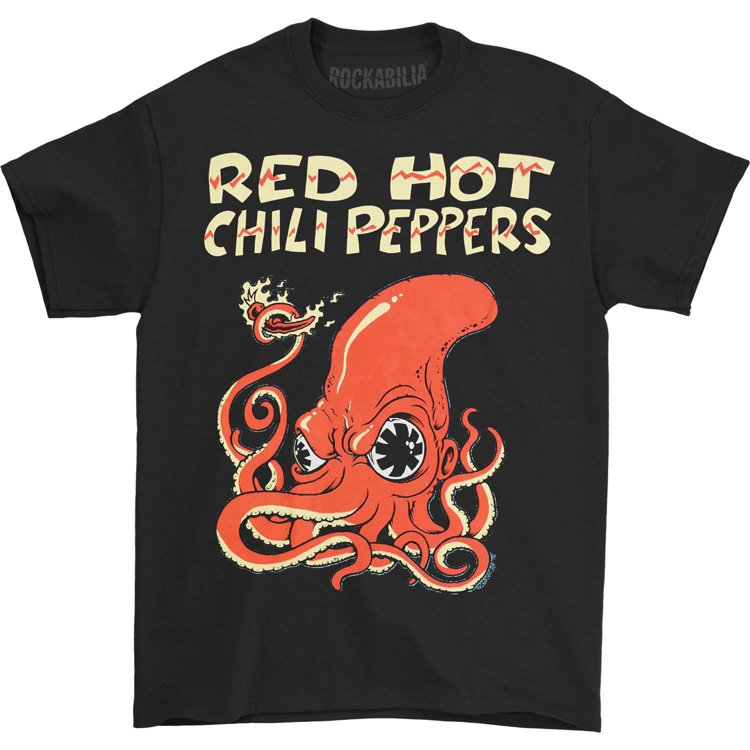 Мужская футболка Red Hot Chili Peppers Fire Squid Medium Черная M