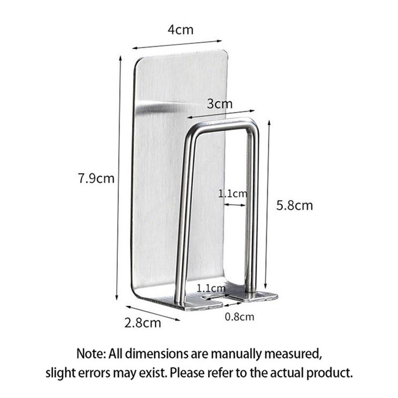 Stainless Steel Toothbrush Holder Tooth Brush Holder Wall Mount Toothbrush Holder Kids Punch-free Space Saving Bathroom YSJ005