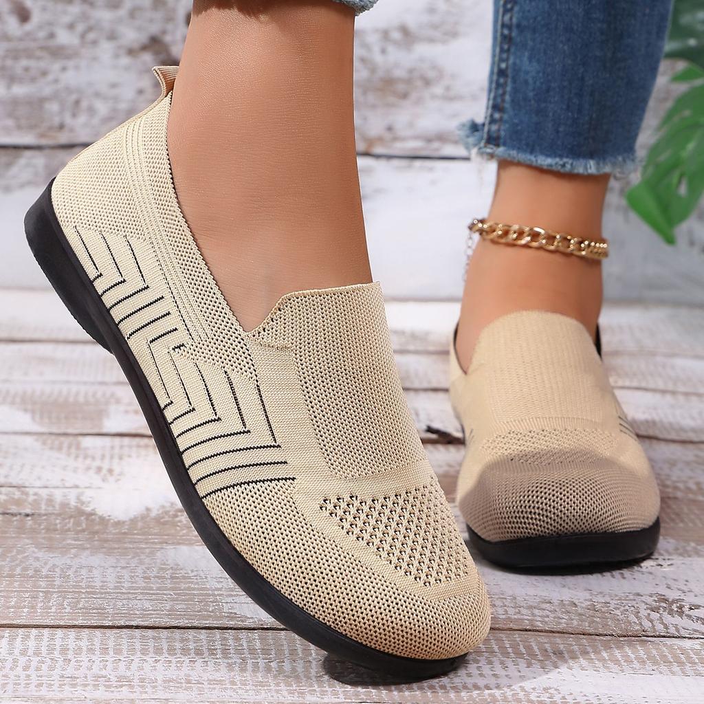 Scarpe da Donna Taglie Forti, Sandali Traspiranti e Comodi, Scarpe Piatte a Fondo Morbido, Scarpe Casual da Esterno per Mamma
