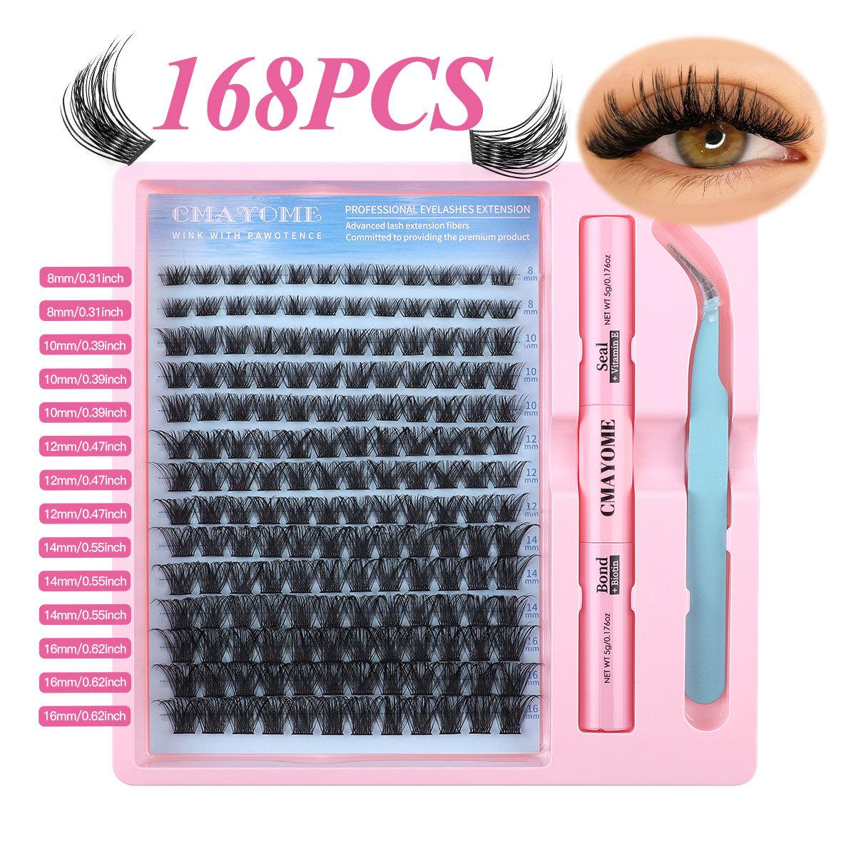 

Diy Single Tuft False Eyelashes Natural Dense Mixed Segmented 8-18Mm Eyelashes