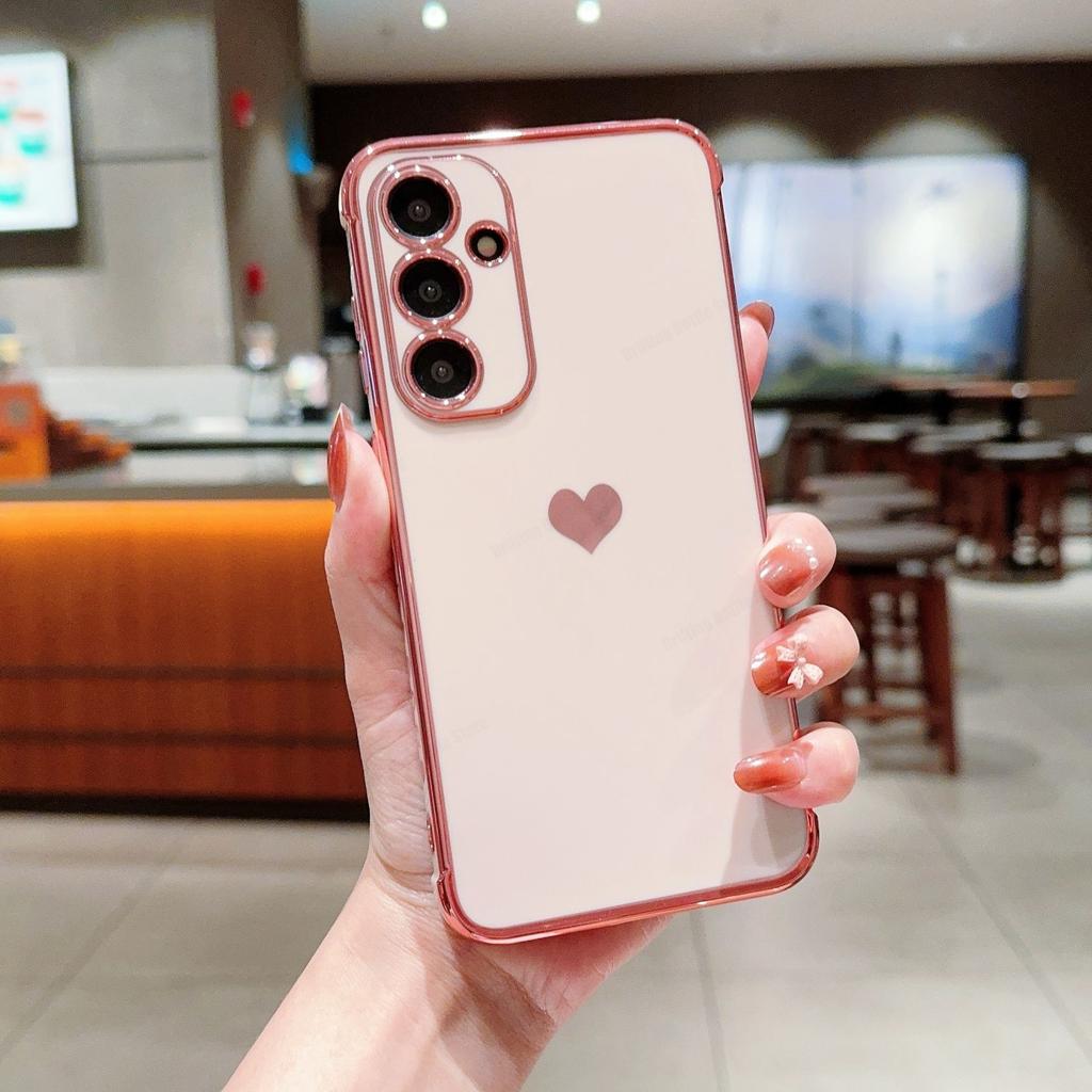 Cover per Telefono con Motivo a Cuore Laterale per Samsung Galaxy A55 A54 A53 A52 A52S 4G 5G A35 A25 A15 A34 A24 A14 A12 A13 4G 5G Custodia