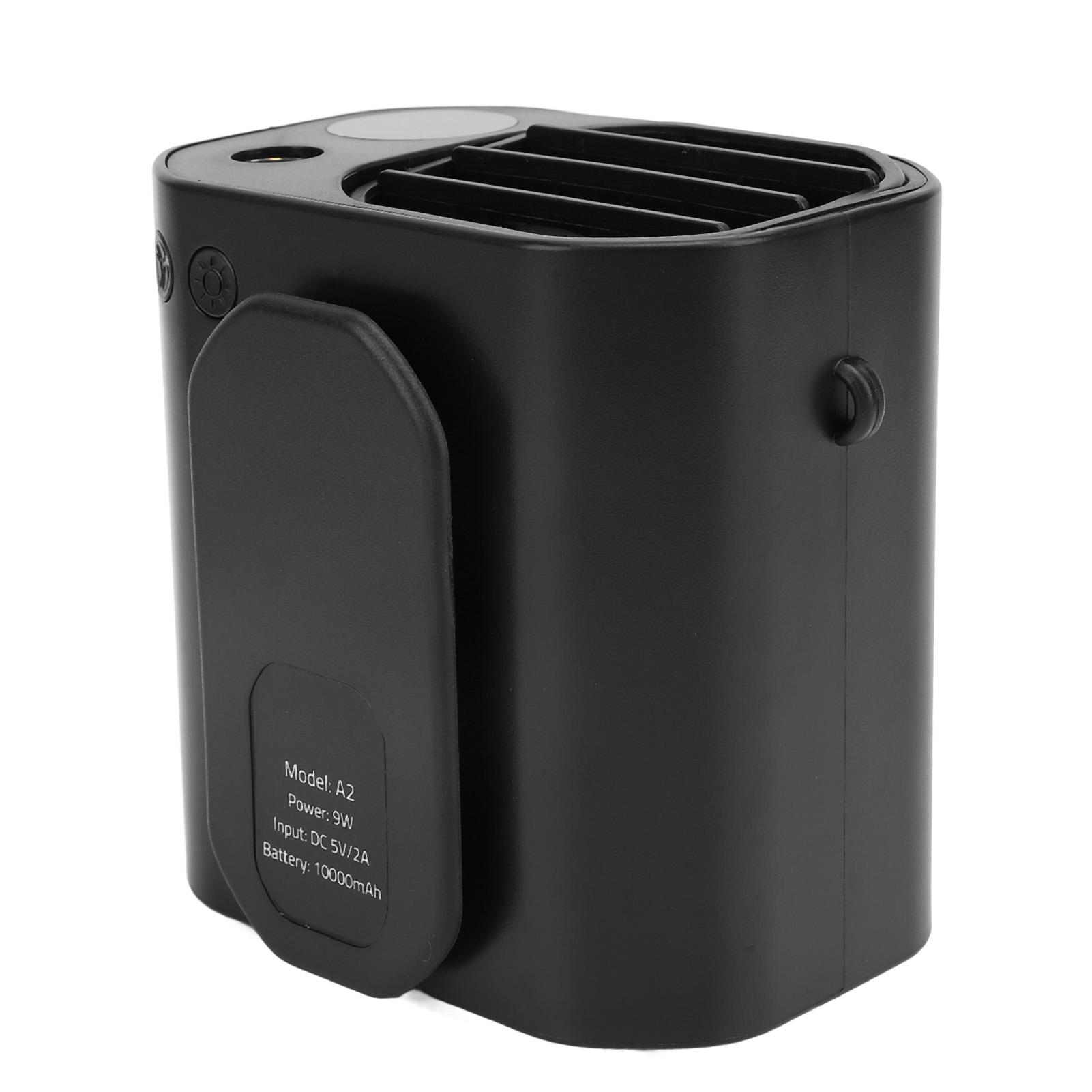 

Вентилятор на талию и шею с зажимом и фонариком, 3 скорости ветра, 10000 мАч, рабочее время 24 часа, носимый поясной вентилятор