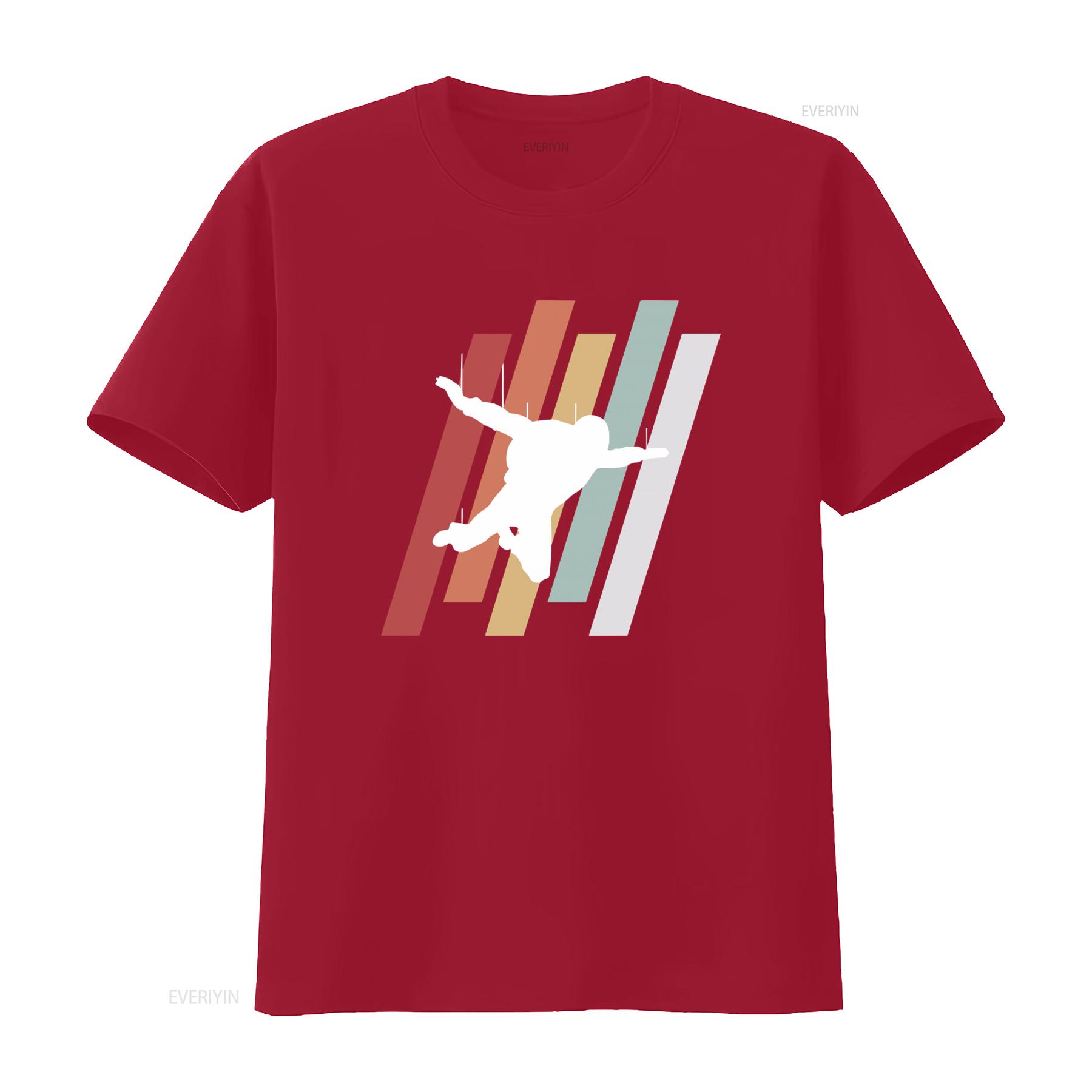 Retro Vintage Style Skydiving Silhouette T Shirt For Parachute Lover vintage Washed fashion Unisex Versatile Comfortable Casual S