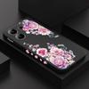 Satin Brocade Phone Case For Xiaomi Redmi Note 14 13 12 12S 11 11S 10 10S 9 9S Pro Plus 4G 5G Liquid Silicone Cover