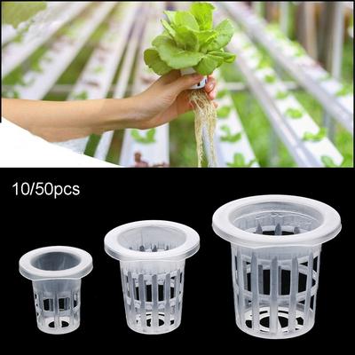 10/50pcs Soilless Hydroponic Vegetables Nursery Pots Planting Basket Flower Seed Cultivation Soilless Cultivation Seed Trays
