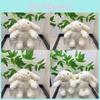 Cute 18cm Adorable Bunny Plush Keychain With Soft And Fluffy Short Material Plush