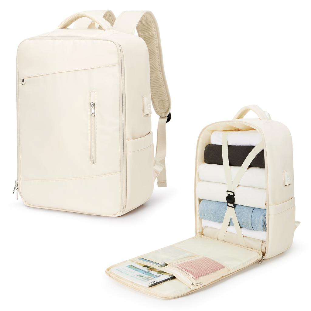 Travel Laptop Backpack, Business Sturdy Laptops Backpack with USB Charging Port, Carry On  Women Travel Backpack Waterproof  Bag