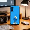 F-Funny and Cute Cartoon B-blue Elves Phone Case Black Silicone Soft For Samsung S25,S24,S21,S22,S23,S30,Ultra,S20,Plus,Fe,Lite
