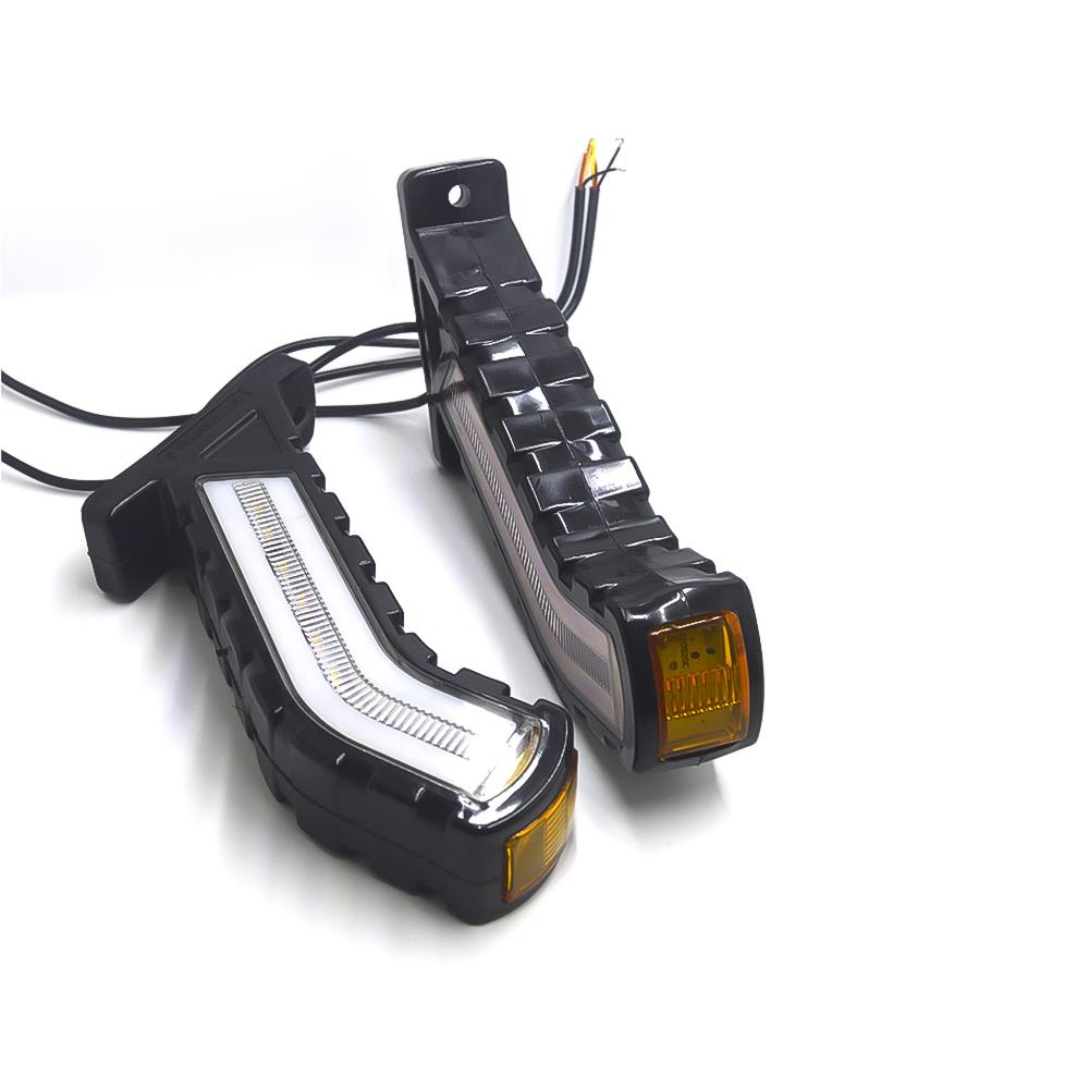 2Pcs LED Side Marker Lights Flowing Turn Signals Lamp Universal For Cars SUV Vans Lorry Rvs Bus Boat Trailer Truck Pickup 24V
