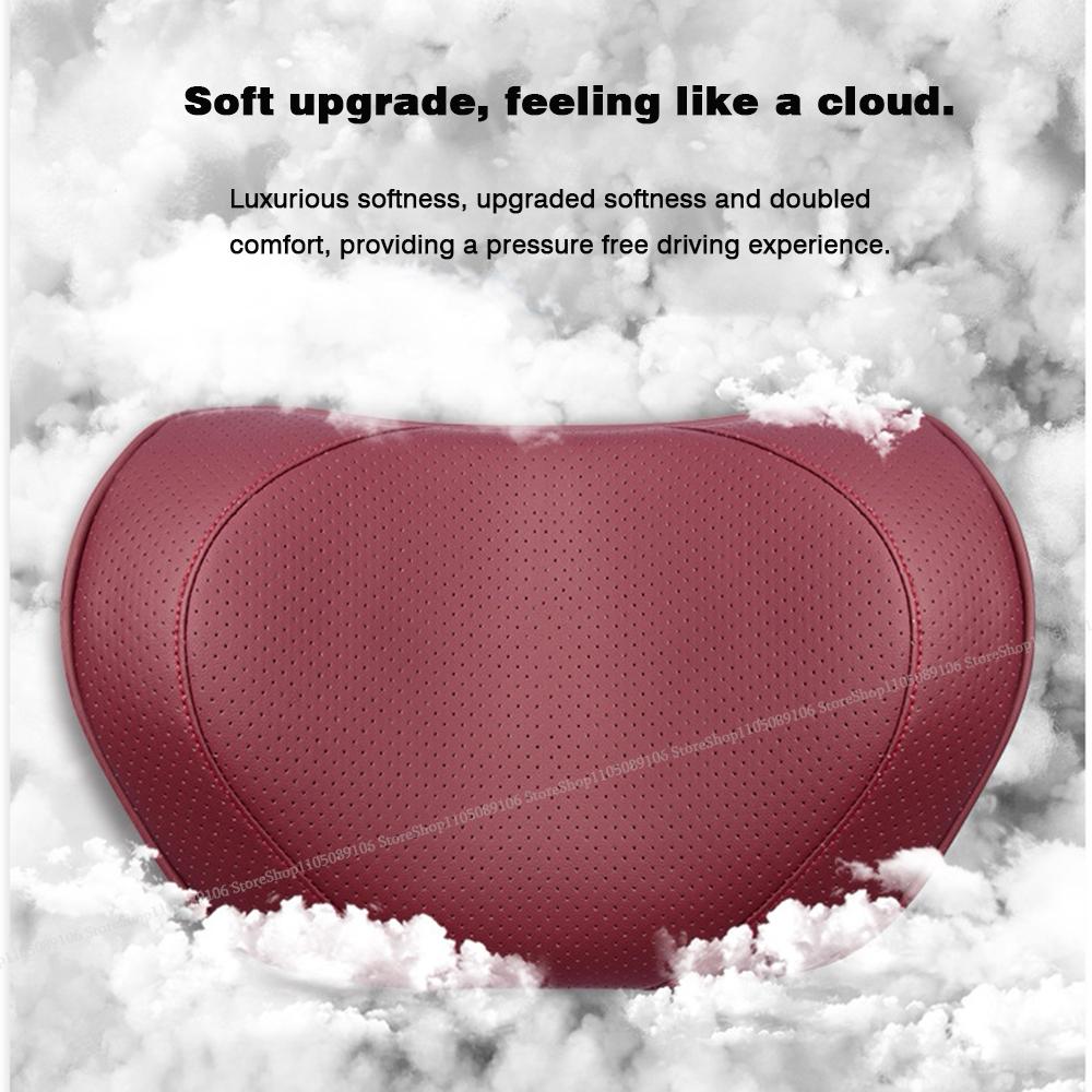 AABKV1 For Porsche Headrest Neck Support Waist Lumbar Cushion Soft Car Seat Neck Pillow Seat Cover Protector original color scheme