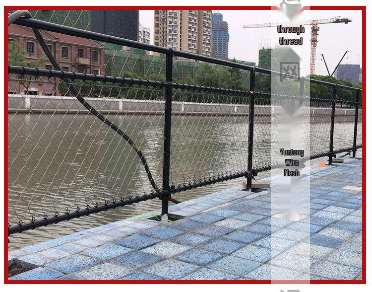 High-Altitude Safety Net: Stainless Steel, Flexible Woven Mesh for Zoos, Balconies, Kindergartens, and Scenic Bridges