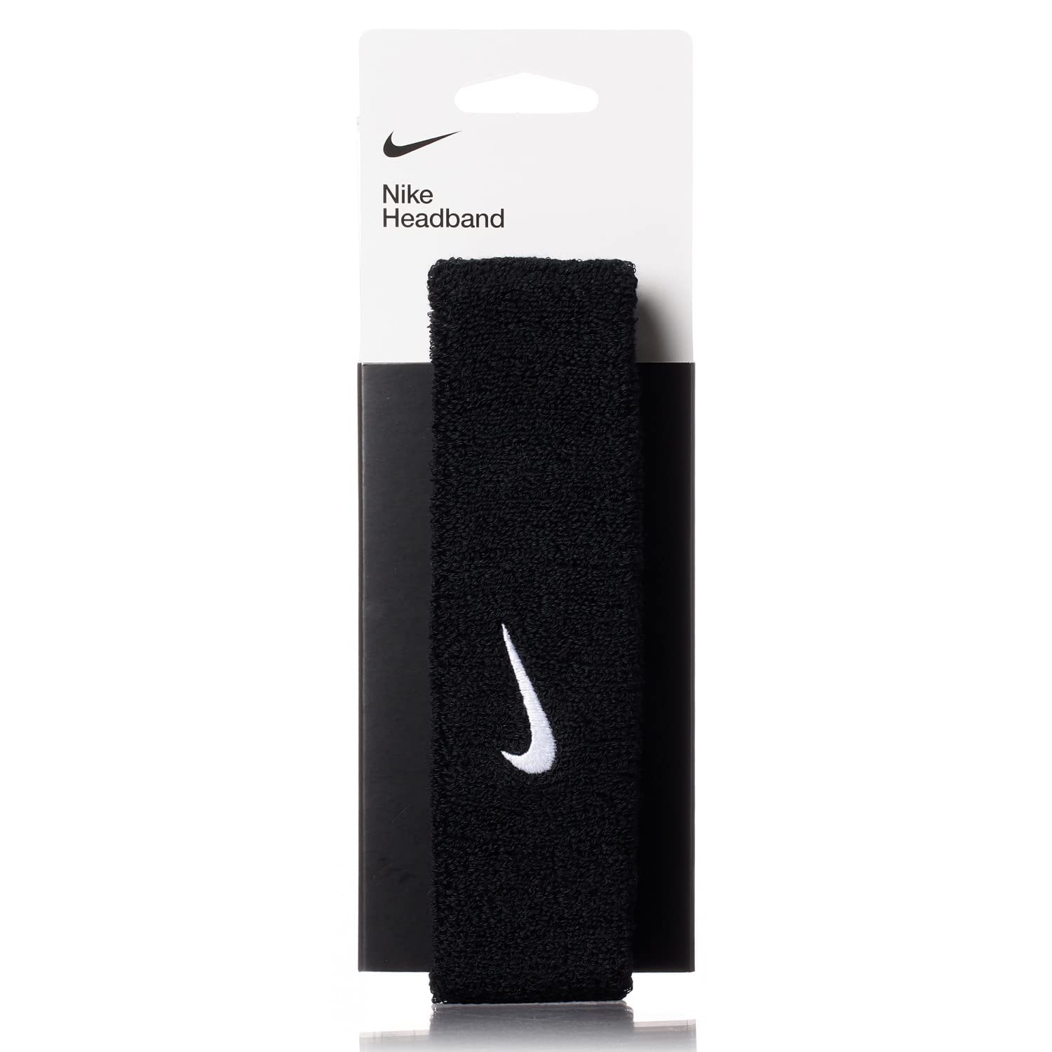 

NIKE Unisex Adult Swoosh Headband BN2091 Black/White