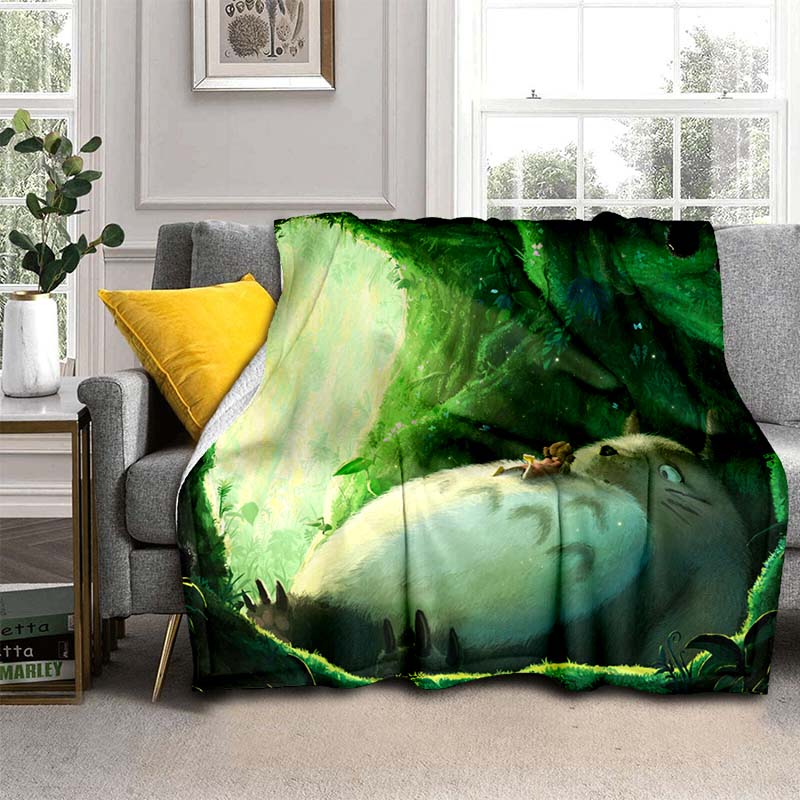 Buy Miyazaki Hayao Anime Spirited Away Dragons Flannel Blanket 3D Print