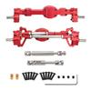 Aluminum Alloy CNC Anodized Full Metal Front Rear Portal Axle Set for JJRC 1/10 C8815 Willys MB Retro Jeep Upgrade Accessories