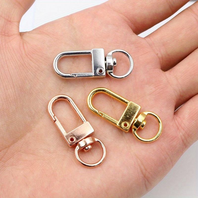 10 Stück/Los Karabinerhaken Versilbert DIY Schmuckherstellung Zubehör für Schlüsselanhänger Halskette Armband