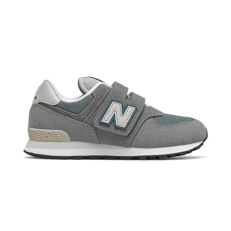 New Balance NB 574 Cushioning, Wear Resistant Low Top Kids' Running Shoes Gray Blue Children Aged 3 7 Years Old PV574BA1