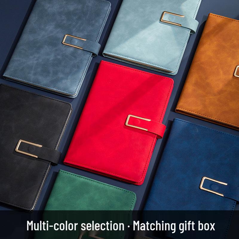 Conjunto de Cadernos A5 de Luxo: Caixa de Presente Diário de Negócios Personalizável com Opção de Impressão de Logotipo