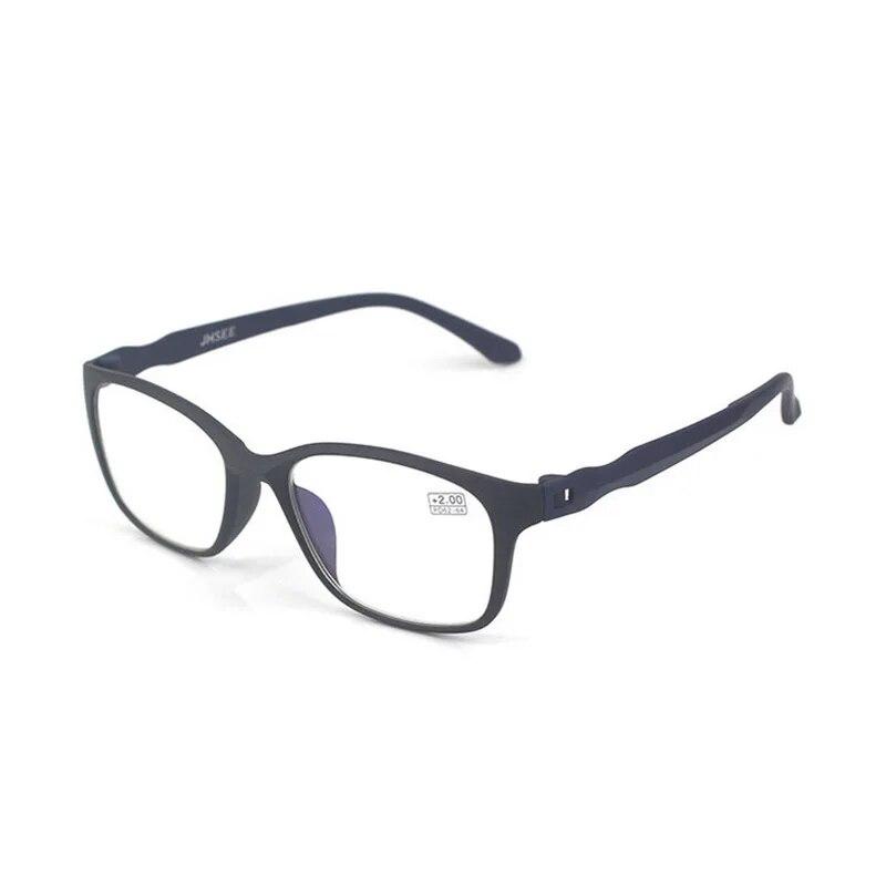 Anti Blue Light Reading Glasses Ultra-Light HD Presbyopic Classic Black Rectangular Glasses Men Women Reading Glasses