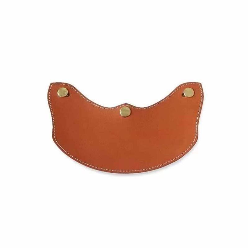 Visores de Casco de Motocicleta de Moda Borde de Parabrisas de Cuero Desmontable Visores para Cascos Abiertos de 3 Pines