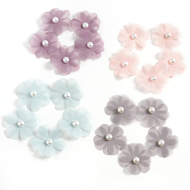 30/50Pcs Artificial Pearl Flower Clothing Accessories Furniture Living Room Decoration Wedding Fruit Tray Outdoor Garden Decor