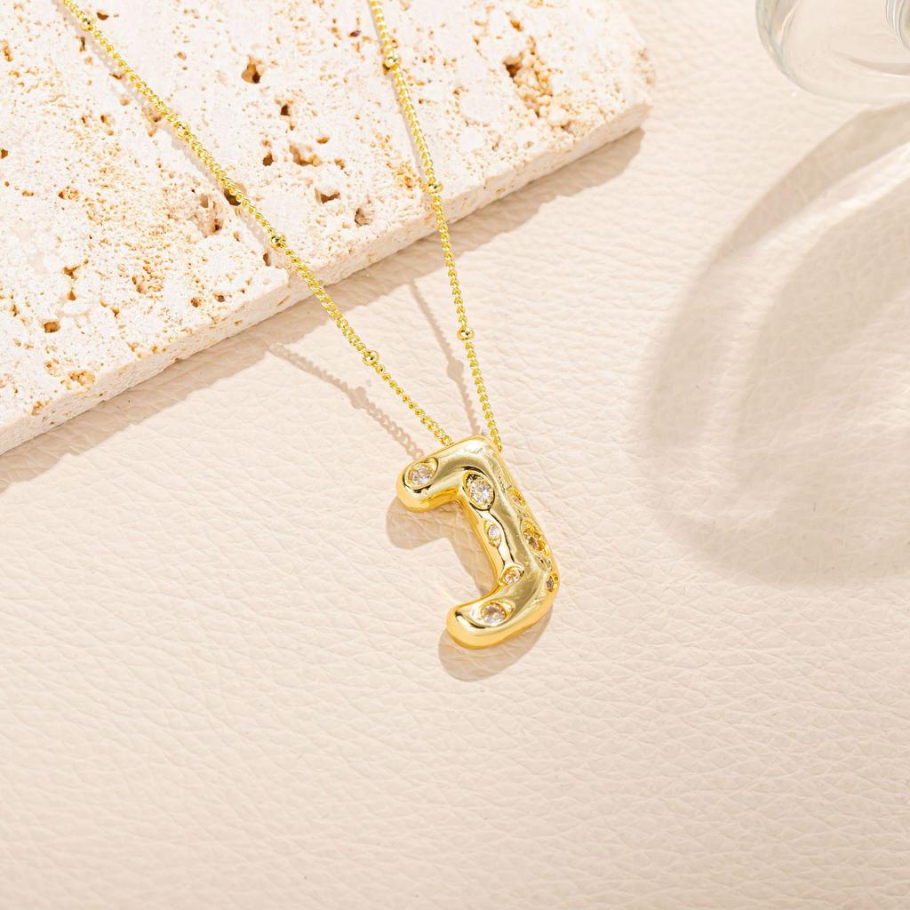 Women's Full Diamond Alphabet Pendant Necklace - DIY Clavicle Choker
