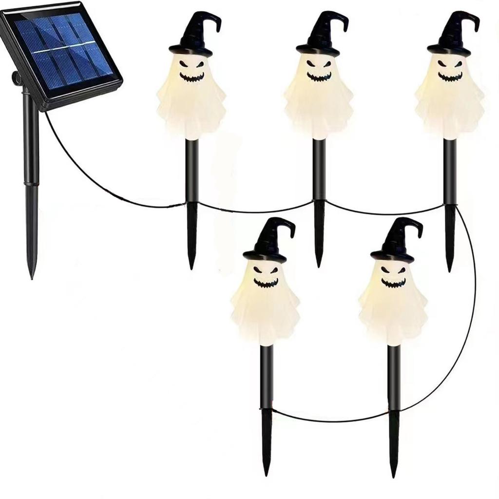 Solar Halloween Garden Lights – 6-Pack Waterproof LED & Stakes, Auto On/Off, 8-Hour Glow, Spooky Yard Decor For Trick-or-Treat