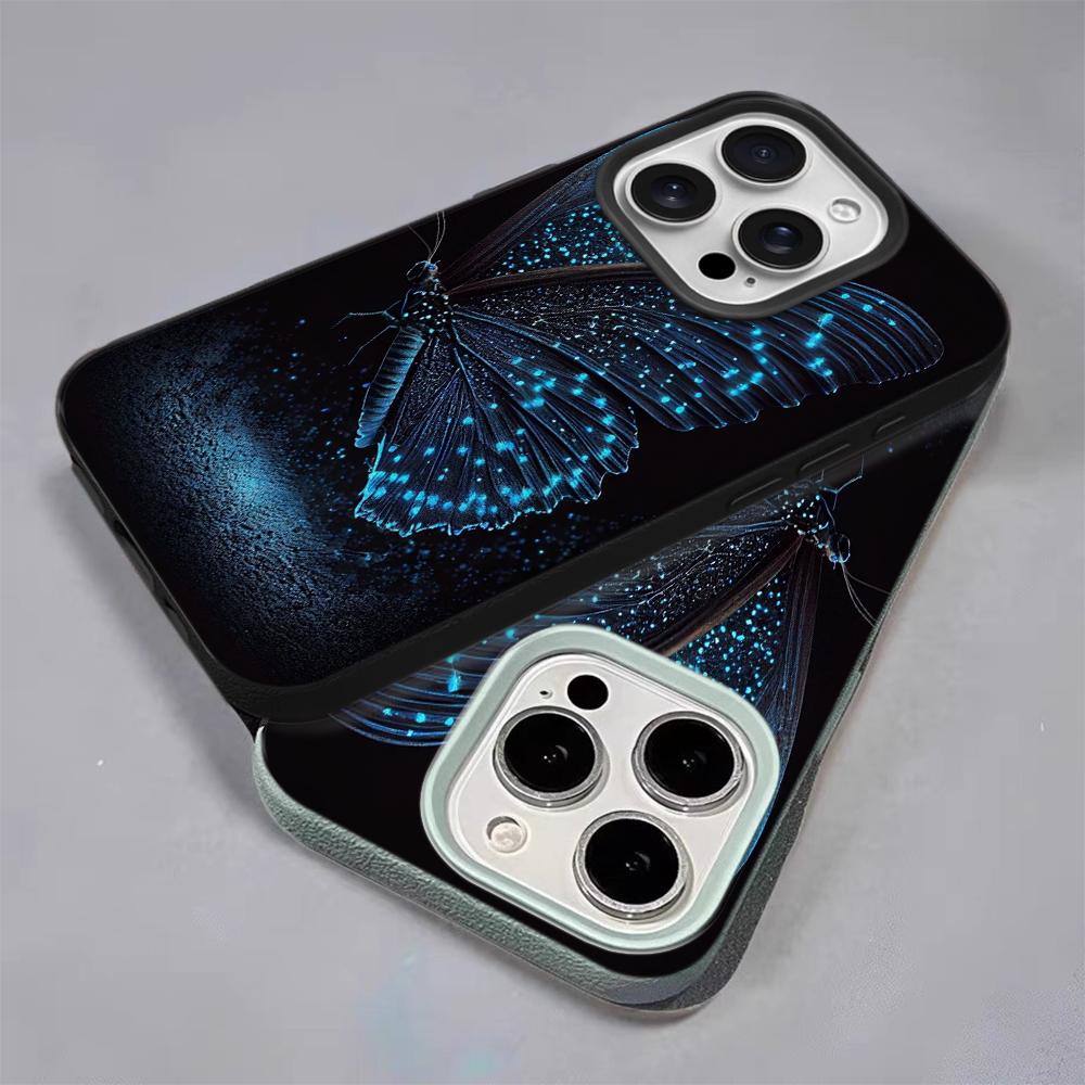 Beautiful Butterfly Phone Case For IPhone 17 16 E 12 15 14 13 11 Pro Max 14 Plus 17 Air Luxury Matte Soft Silicone Cover Case
