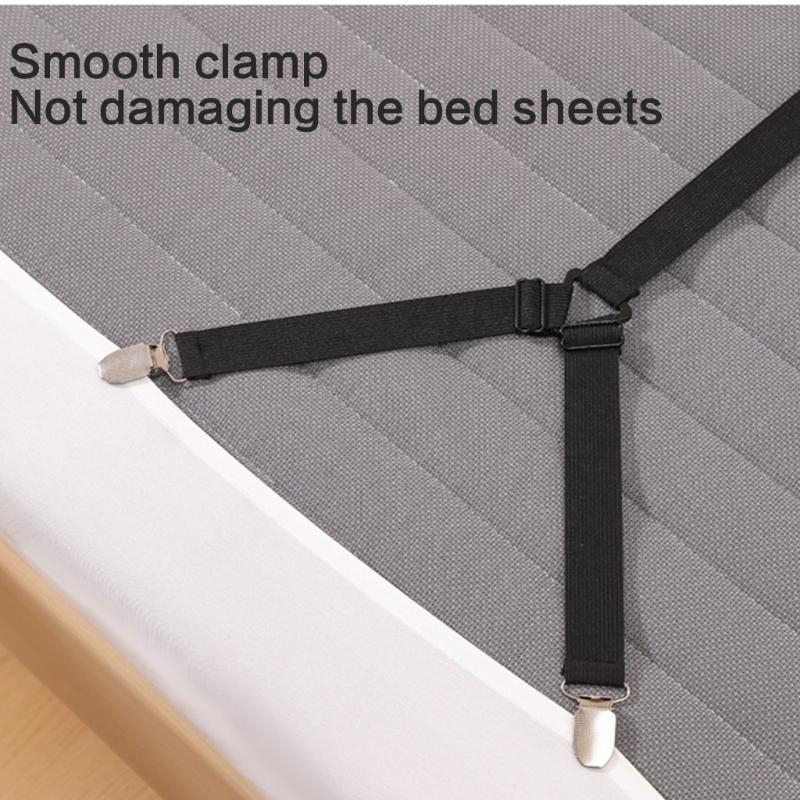 Extra Long 12 Clips Bed Sheet Holder Secures For Home Dorm Hotel Use Durable Nylon Metal Design No Slip Easy Install