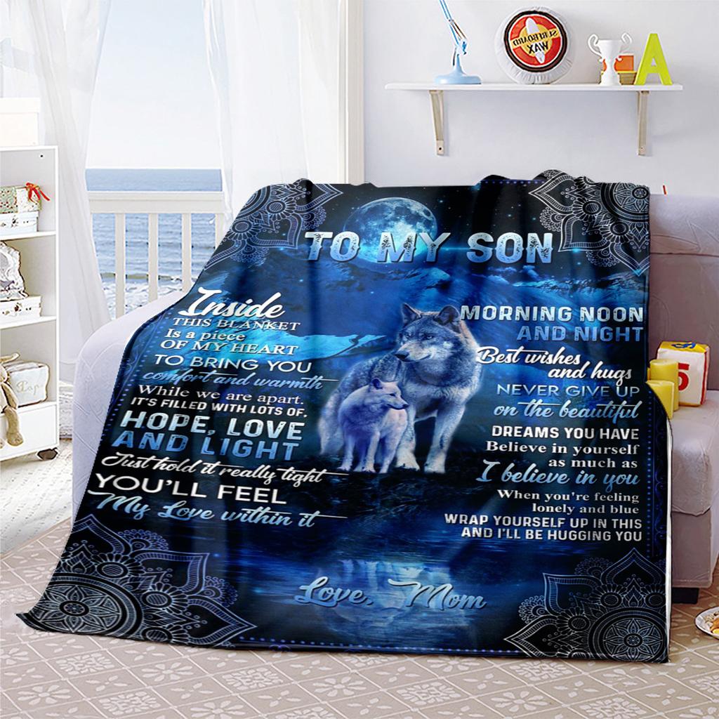 Love Blanket Grandson Plush Blanket Soft Comfortable All Seasons Perfect Sofa Office Naps Outdoor Travel Makes Great Gift