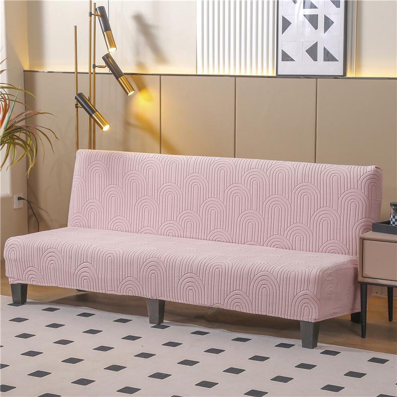 Thickened Anti-Slip Foldable Armless Sofa Bed Cover - Universal Fit, Full Coverage