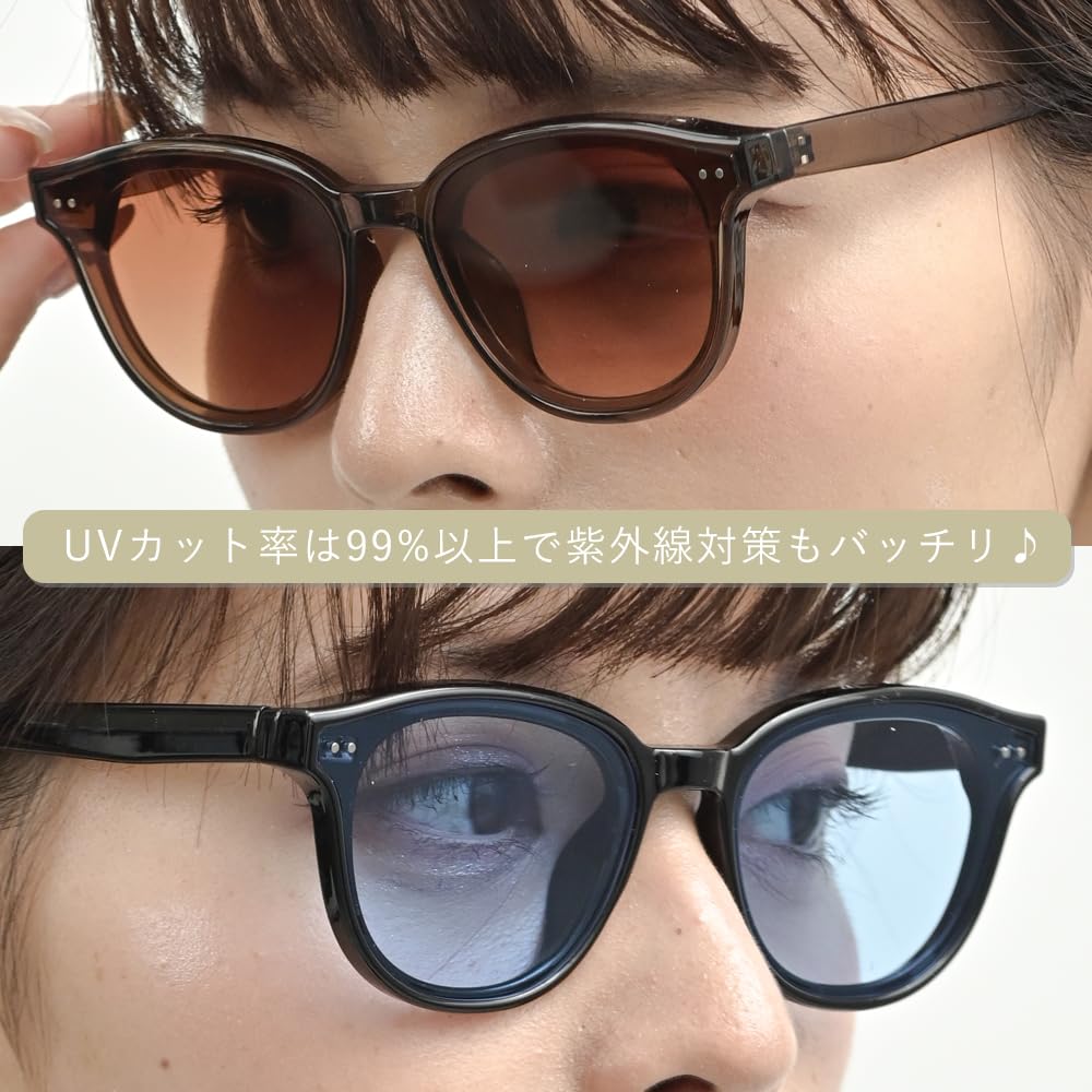 Clear Gray X Light Smoke Wellington UV Clear Suitable for Fashion Glasses [FashionBerry] Men's Sunglasses, 99% Protection, Light-Colored Lenses,