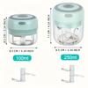 3.38/8.45oz USB Electric Mini Garlic Chopper - Powerful Meat Grinder And Vegetable Crusher For Quick And Easy Food Prep