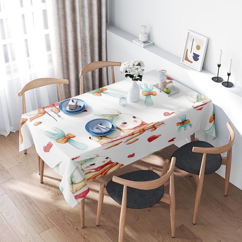 Drapeaux de table, Nappes, Motifs de mode. Convient pour les réunions de famille, les dîners, les cafés, les fêtes de Noël et les goûters cosy. 140x160cm