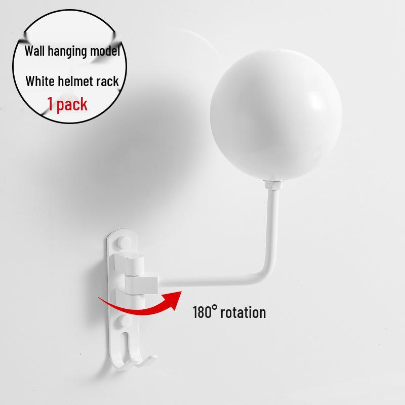 Punch-free Wall-mounted Helmet & Hat Storage Rack for Various Holders