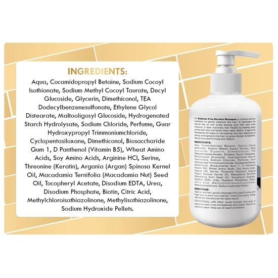 The Skin Story Sulphate Free Keratin Shampoo - Coloured Hair Care | Hair Smoothening Shampoo | Enhances Shine, Soft & Frizz-Free Hair  (190ML)