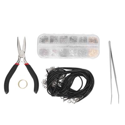 Jewelry Making Tool Kit Jewelry Crafts DIY Lobster Clasp Jump Rings Repair Accessory Set