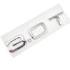 For Audi RS3 Letter Number Chrome Emblem for Audi Car Trunk Discharge Capacity Badge Sticker 1.8T 2.0T 3.0T 3.2 3.6 4.2 A3 A5 A7 A4L A6L A8L