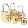 Brass Mini 3/4 Digits Number Code Lock Combination Padlock Pad Lock Resettable For Travelling Bag Door Cabinet