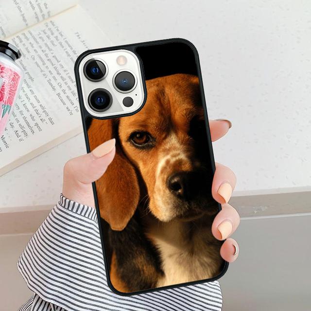Cute Beagle Dog Phone Case For For iPhone 17 Air 16 15 11 12 13 14 Pro Max Plus coque