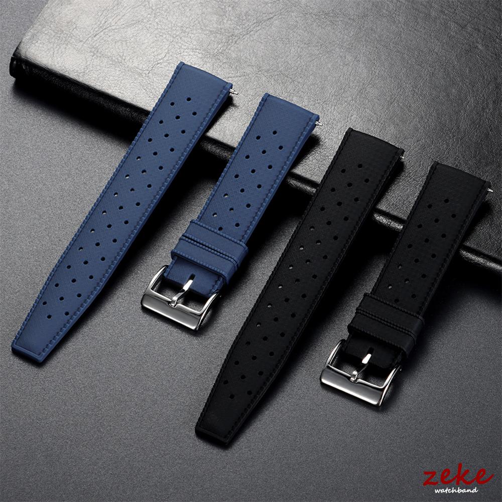 Cinturini in Silicone Tropic da 18/20/22mm per Orologi Seiko per Oris per Omega Braccialetto in Gomma Sportivo Impermeabile per Subacquea a Rilascio Rapido