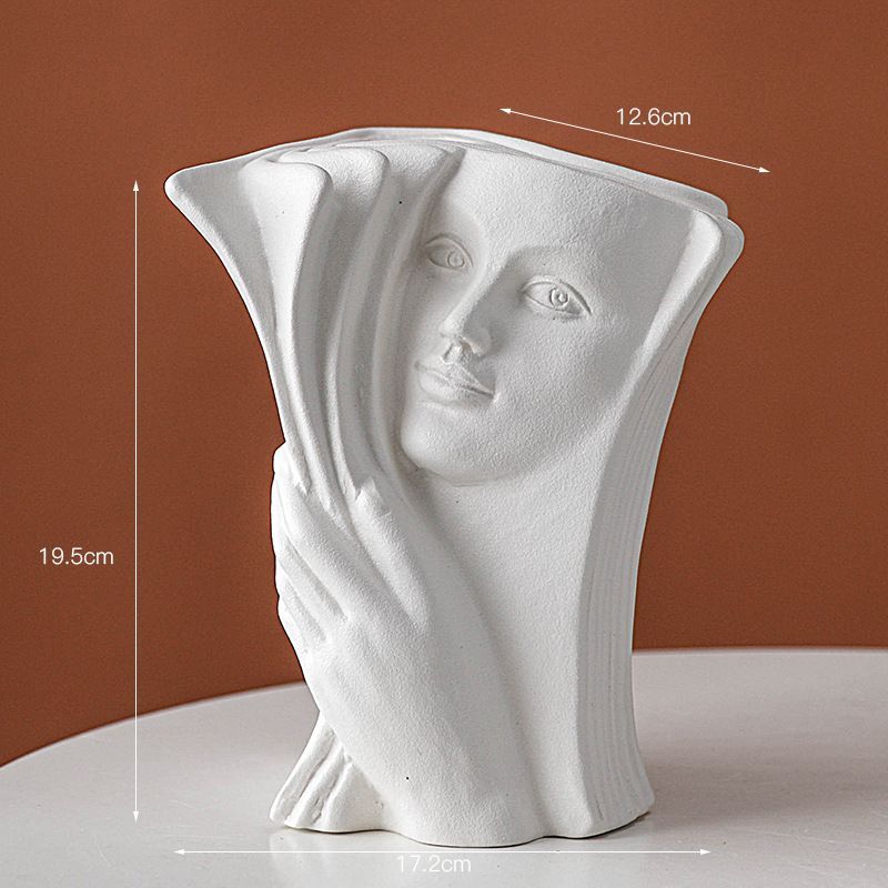 

Creative Character Book Ceramic Flower Arrangement Ornament Home Livingroom Table figure Accessories Office Desk Vase Decoration