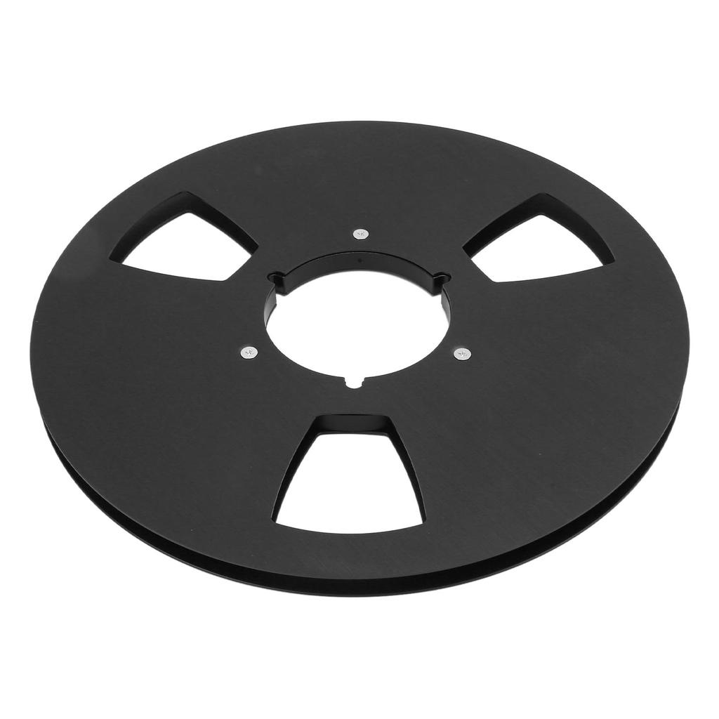 1 4 10.5 Inch Empty Tape Reel 3 Holes Universal Sound Tape Takeup Reel for Recording Open Reel Takeup Reel Machine Black