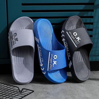 Herren Rutschfeste Outdoor- und Indoor-Sommerslipper mit dicker weicher Sohle