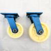 Ultra-Durable White Nylon Caster Wheel with Thick Bracket